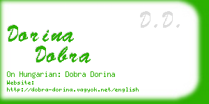 dorina dobra business card